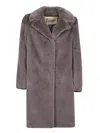 Herno Straight Hem Mid-length Coat In Grey