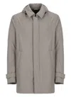 Herno Laminar 2-layer Goretex Coat In Grey