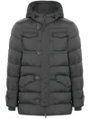 Herno Hooded Puffer Coat In Grey