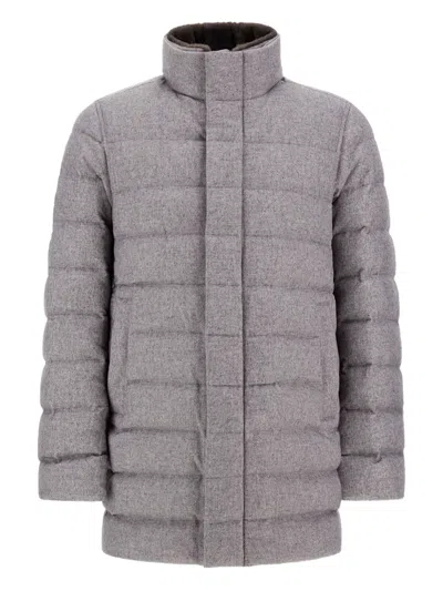 Herno Coats Grey In Gray