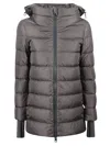 Herno Hooded Zip In Gray