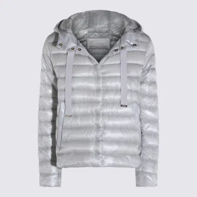 Herno Long-sleeved Cotton-padded Jacket In Gray