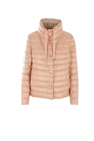 HERNO HERNO ROSE PINK DOWN JACKET