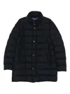 Herno Navy Blue Quilted Jacket In Multi