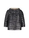 Herno Reversible Buttoned Padded Jacket In Black