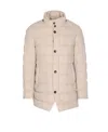 Herno Men Single Breasted Down Jacket In Neutral