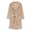 Herno Belted Single-breasted Coat In Neutral