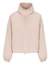Herno Lightweight Taffeta Jacket With High Collar In Pink