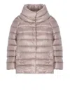 Herno Quilted Down Jacket In Pink