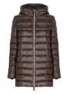 Herno Shiny Nylon Hooded Down Puffer Jacket In Purple