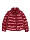 Herno Quilted High-neck Padded Jacket In Red