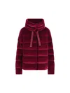 Herno Quilted Long-sleeved Down Jacket In Red