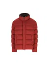 Herno Bomber Jacket In Arendelle And Faux Fur In Red