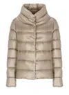 Herno Quilted Down Jacket In Brown