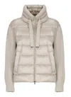 Herno Women Resort Jacket In Ultralight Nylon And Mesh In Neutral