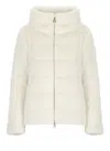 Herno White Quilted Down Jacket In White