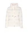 Herno Quilted Cape Jacket High Collar In White