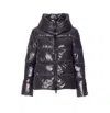 Herno Women Gloss Cape Down Jacket In Black