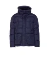 Herno Quilted Polar-tech Down Jacket In Blue