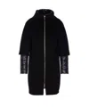 Herno Layered-sleeved Zip-up Down Coat