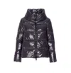 Herno Women Gloss Cape Down Jacket In Black