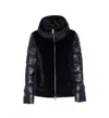 Herno Faux Fur-inserts Ultralight Padded Jacket Clothing In Black