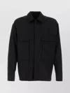 Herno Collared Design Jacket With Front Flap Pockets