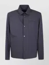 Herno Collared Neck Front Pocket Long Sleeves Jacket In Blue