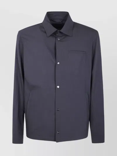 HERNO COLLARED NECK FRONT POCKET LONG SLEEVES JACKET