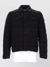 Herno Collared Neck Padded Coat Front Pockets In Black