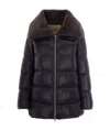 Herno Collared Padded Jacket In Black