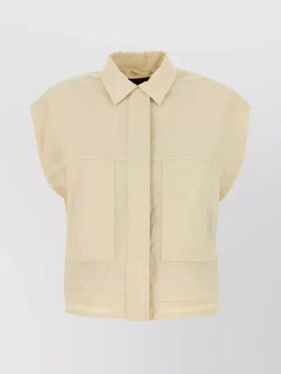 HERNO NYLON CROPPED VEST
