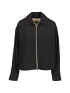 Herno Collared Zip Jacket In Black