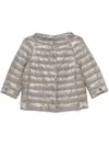 Herno Collarless Jacket In Grey