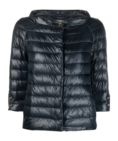HERNO HERNO COLLARLESS QUILTED JACKET
