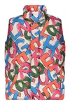 Herno Colored Winter Vest With Logo Print In Multi