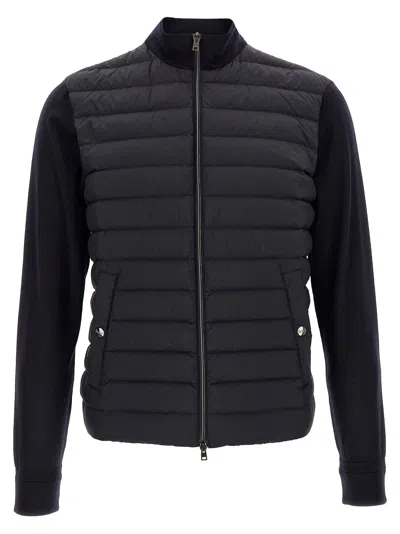 Herno Combination Down Jacket Casual Jackets And Parka Blue
