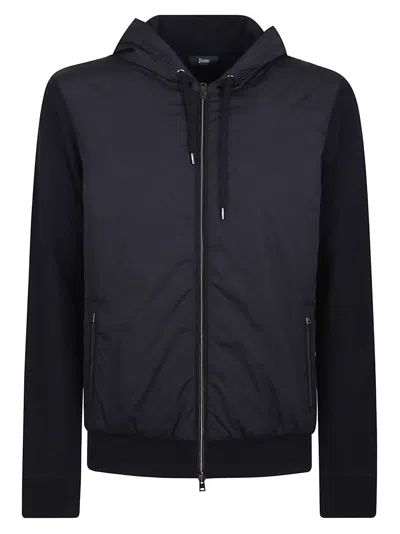 Herno Combined Padded Sweatshirt Jacket