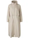 Herno Concealed-hood Trench Coat In Neutrals