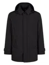 Herno Men Waterproof 2-layer Laminar Fabric In Black
