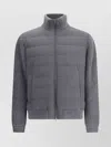 Herno Wool Bomber Jacket In Gray