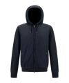 Herno Blue Jacket With Zip-up Front In Black