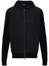 Herno Contrast-panel Piqué Jacket In Blue