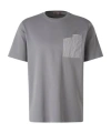 Herno Contrast Pocket T-shirt In Gray