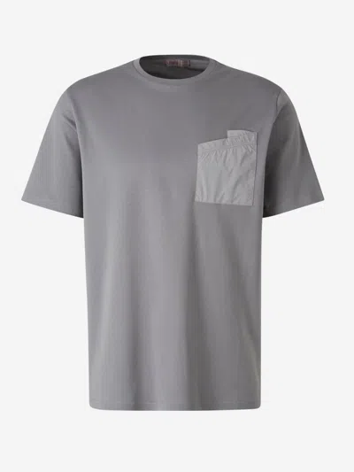 Herno Contrast Pocket T-shirt In Contrast Pocket On The Front