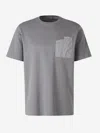 Herno Contrast Pocket T-shirt In Gray