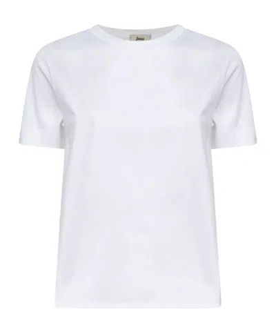 Herno Contrast-panel T-shirt In Gray