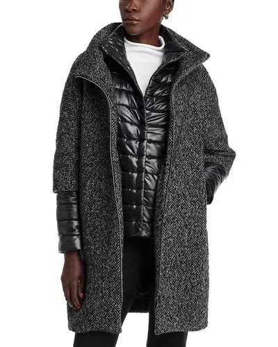 Herno Convertible Coat - Exclusive In Black/grey