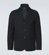 Herno Convertible Down Jacket In Blue