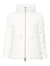 Herno Quilted With Faux Fur Puffer Coat In Blanco
